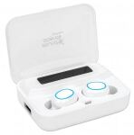 Manhattan 180399 Kopfhörer & Headset Kabellos im Ohr Anrufe/Musik Bluetooth Weiß
