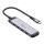 MediaRange USB-HUB 4-Port 3x USB-C 3.2 / 1x USB-C PD silber