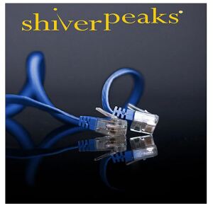 Shiverpeaks Patchkab flach U/UTP cat.6 slim-line blau 10m