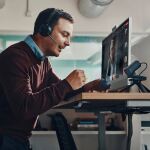 HP Poly Voyager Focus 2 USB-C-C Headset +USB-C/A-Adapter