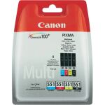 Canon CLI-551 C/M/Y/BK w/sec Druckerpatrone 4...