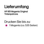 HP 951 Magenta Original Tintenpatrone