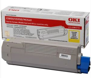 OKI 43865721 Tonerkartusche 1 Stück(e) Original Gelb