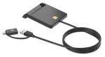 Manhattan 102759 Smart-Card-Lesegerät USB USB Typ-A Schwarz