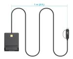 Manhattan 102759 Smart-Card-Lesegerät USB USB Typ-A Schwarz