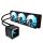 GIGABYTE EAGLE 360 Flüssig-CPU-Kühler - 3x120mm ARGB-Lüfter, Vollfarb-LCD, DAISY-CHAIN, Kompatibel mit Intel LGA 1851 und AMD AM5