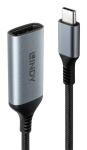 Lindy 43426 Videokabel-Adapter 0,15 m USB Typ-C DisplayPort Grau, Schwarz