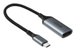 Lindy 43426 Videokabel-Adapter 0,15 m USB Typ-C DisplayPort Grau, Schwarz