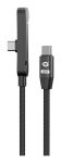 CONCEPTRONIC Kabel 2in1 USB-C2.0->C 60W/PD,480Mbs tel.Halter