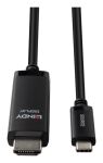 Lindy 43433 Videokabel-Adapter 1 m USB Typ-C HDMI Schwarz