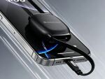 CONCEPTRONIC Kabel USB-C2.0->C 100W/PD,480Mbs einziehbar  sw
