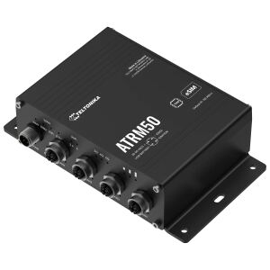 Teltonika ATRM50 5G Router for Transportation, Ultra-High Cellular Speeds, M12 CONNECTORS, DUAL SIM & eSIM, EN 45545-2 and EN 50155, PSU not included WLAN-Router Gigabit Ethernet Dual-Band (2,4 GHz/5 GHz) Schwarz