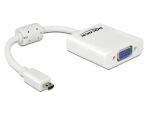 HDMI Adapter Delock micro D -> D-Sub15 St/Bu weiß
