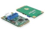 Mini PCI Expr Card Delock 1x USB3.0 Pin Header int