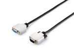 Equip VGA Kabel Verl. HD15 St/Bu 10.00m 1280x 960/60Hz sw/si