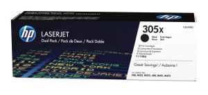 HP 305X 2er-Pack Schwarz Original LaserJet Tonerkartuschen mit hoher Reichweite