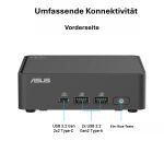ASUS NUC 15 Pro Slim Mini PC RNUC15CRKU708402 (Intel Core Ultra 7 255H Prozessor, Intel Arc Grafik, 2x 16GB DDR5 Speicher, 1TB G4 PCIe SSD, Intel WiFi 7, ohne Betriebssystem, mit EU-Netzkabel, bis 99 TOPS KI-Leistung, unterstützt OpenClaw & Hermes Agent,