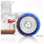 Dyson Pencilwash Elektrischer Mopp Akku Nass Beutellos Mehrfarbig