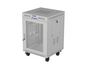 LANBERG 19" 15U 600x800 freist. LCD perfor. Tür (FlatPack)gr (Speditionsversand)