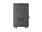 LANBERG 19" 18U 600x600 freistehend Glastür (FlatPack) sw