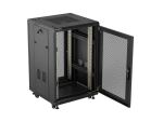 LANBERG 19" 18U 600x600 freistehend perf. Tür (FlatPack) sw
