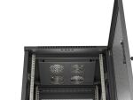 LANBERG 19" 18U 600x600 freistehend perf. Tür (FlatPack) sw