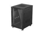 LANBERG 19" 18U 600x800 freistehend Glastür...