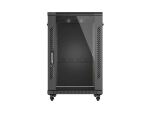 LANBERG 19" 18U 600x800 freistehend Glastür...