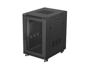 LANBERG 19" 18U 600x800 freistehend perf. Tür (FlatPack) s