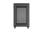 LANBERG 19" 18U 600x800 freistehend perf. Tür (FlatPack) s