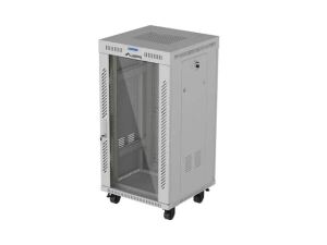 LANBERG 19" 22U 600x600 freisteh. LCD Glastür V2(FlatPack)gr