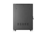 LANBERG 19" 27U 600x1000 freistehend Glastür (FlatPack) sw