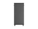 LANBERG 19" 27U 600x1000 freistehend Glastür (FlatPack) sw