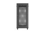 LANBERG 19" 27U 600x1000 freisteh. perf. Tür (FlatPack) sw