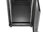 LANBERG 19" 27U 600x1000 freisteh. perf. Tür (FlatPack) sw
