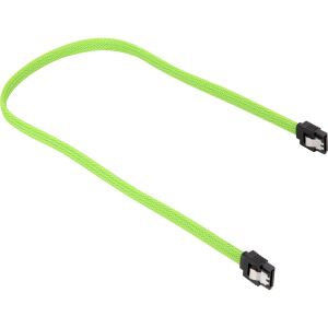 Sharkoon Kabel   SATA III     sleeve  0,45m         grün