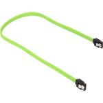 Sharkoon Kabel   SATA III     sleeve  0,45m         grün