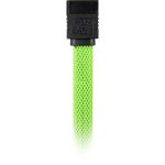 Sharkoon Kabel   SATA III     sleeve  0,45m         grün