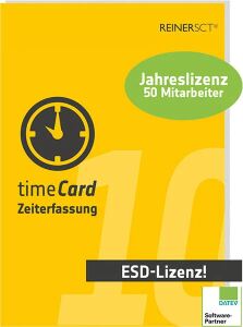REINER SCT timeCard 10  1Jahr   50MA Jahreslizenz für 50 Mitarbeiter