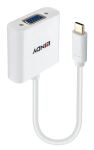 Lindy 43437 Videokabel-Adapter 0,1 m USB Typ-C VGA (D-Sub) Weiß