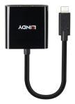 Lindy 43438 Videokabel-Adapter 0,15 m USB Typ-C HDMI Schwarz