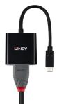 Lindy 43438 Videokabel-Adapter 0,15 m USB Typ-C HDMI Schwarz