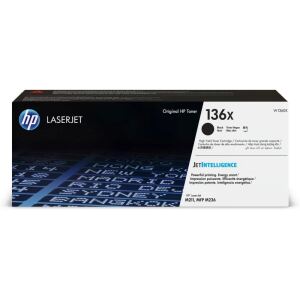 HP 136X Black Schwarz Original Laserjet Toner Cartridge Original -W1360X W1360X (W1360X)