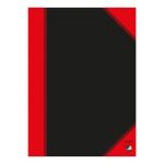 Bantex 100302815 Notizbuch A4 96 Blätter Schwarz, Rot