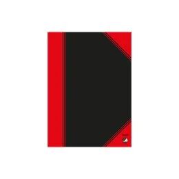 Bantex 100302817 Notizbuch A5 96 Blätter Schwarz, Rot