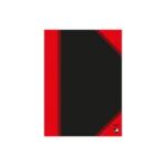 Bantex 100302817 Notizbuch A5 96 Blätter Schwarz, Rot