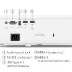 BenQ TK710 Standard Throw-Projektor 3200 ANSI Lumen DLP UHD 4K (3840x2160) 3D Schwarz, Weiß