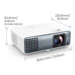 BenQ TK710STi Short-Throw-Projektor 3200 ANSI Lumen DLP UHD 4K (3840x2160) 3D Schwarz, Weiß