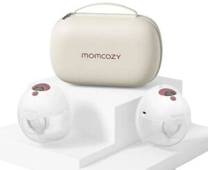 Momcozy - M5 Smart Tragbare Milchpumpe (2er Pack) - Grau