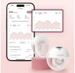Momcozy - M5 Smart Tragbare Milchpumpe (2er Pack) - Grau